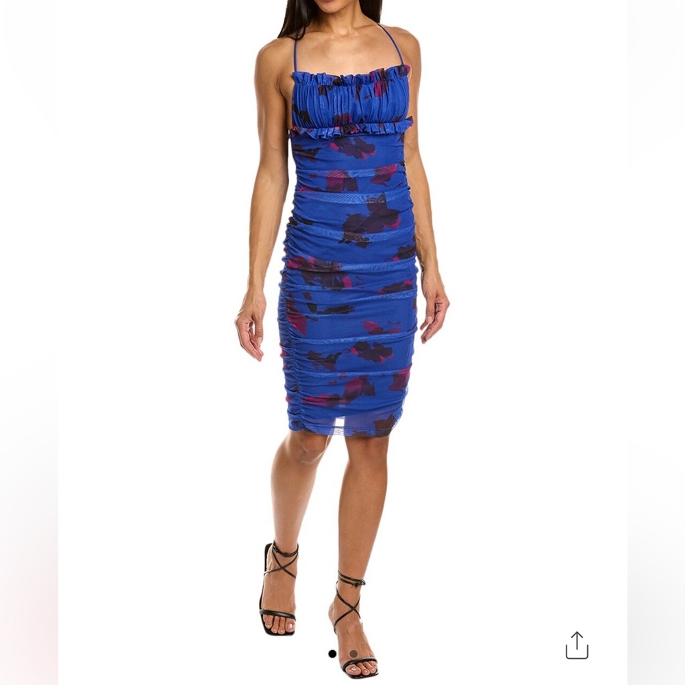 BLACK HALO Azra Sheath dress floral 8 small $345